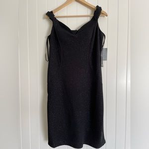 Marina black sparkly dress from Nordstrom.